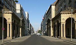 Mohrenkolonnaden sa Mohrenstraße, Berlin (1787)