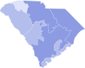 Results for the 2020 South Carolina Democratic presidential primary by congressional district.