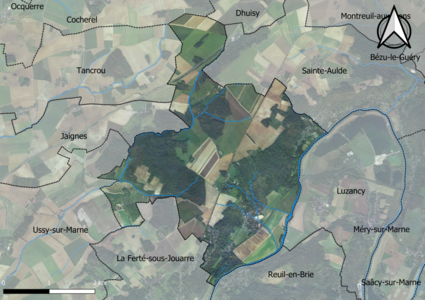 Carte orhophotogrammétrique de la commune.