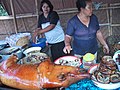 Spanferkel auf Bali, Indonesien