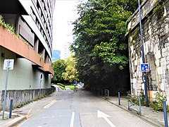 Boulevard des Adieux depuis la rue Malakoff.