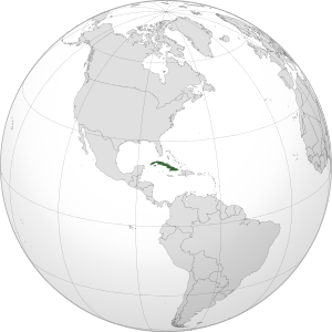 Куба на карте