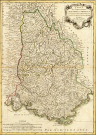 1731, les huit bailliages dauphinois sous l'Ancien Régime.