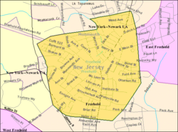 Census Bureau map of Freehold Borough, New Jersey\n\nInteractive map of Freehold Borough, New Jersey