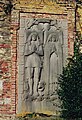 Dalle des époux de Salmier-de Havrech du XVIIe siècle, provenant de la chapelle ND de Hosden(t).