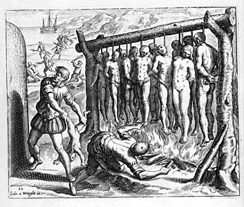 Теодор де Брі, покарання індіанців Америки, 1552 рік