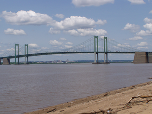 Delaware Memorial Bridge, looking from New Jer...