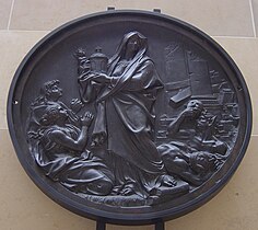 L'Hérésie détruite, médaillon commémorant la révocation de l'édit de Nantes.