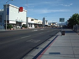 Downtown Bishop looking south along US 395