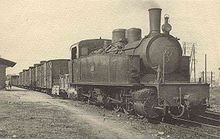 Locomotive Mallet du réseau breton en gare de Rosporden (1930)