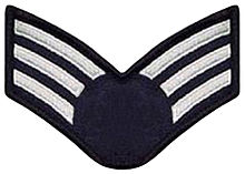 1976-1991 USAF E-4 (senior airman) rank insignia, without silver star in the middle E4 rank insignia.jpg
