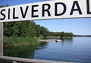 Edsviken vid bryggan Silverdal, juli 2006