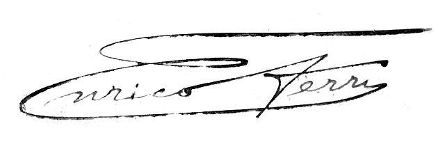 signature d'Enrico Ferri