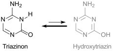 Gleichgewicht Triazinon-Hydroxytriazin
