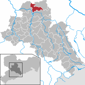 Poziția Großweitzschen pe harta districtului Mittelsachsen