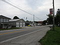 The village of Helena, Ohio, taken at street level from Main Street, looking East on U.S. Route 6.