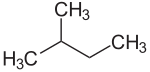Strukturformel des Isopentans