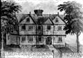 Jonathan Corwin's House, Essex St., Salem, MA; "A View of the house of the late Hon'ble Jonathan Corwin (Judge of the Supreme Court of Massachusets [sic] and member of the council appointed in the new charter, May 1692). Erected 1642, by Cap't. Geo. Corwin", circa 1859, Library of Congress, Ira J. Patch, Salem, Mass. This building, as the "Old Witch House", is open to the public, and is the only building left standing in Salem with ties to the witch trials.