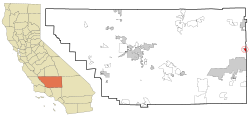 Location in Kern County and California