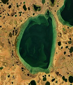 Jezero ze satelitu Sentinel 2 (2018)