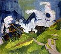 Stafelalp en la niebla, de Ernst Ludwig Kirchner, 1918.