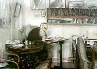 León Tolstói, en la colección de Yásnaia Poliana. 1910. V. Meshkov