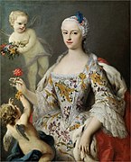 Jacopo Amigoni: La Infanta María Antonia Fernanda, hija de Felipe V, um 1750, Öl auf Leinwand, 103 x 84 cm, Prado, Madrid