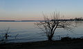 Lac Champlain, vue du Vermont (États-Unis).