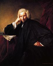 Laurence Sterne par Joshua Reynolds, 1760.