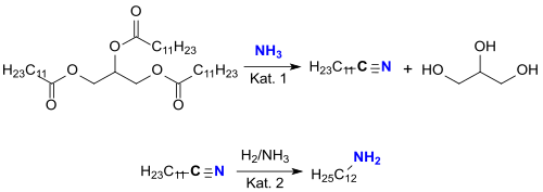 Synthese von Laurylamin