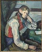 Paul Cézanne: Le Garçon au gilet rouge (1888/90)