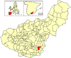Расположение муниципалитета Кадиар на карте провинции
