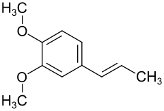 Strukturformel von Methylisoeugenol