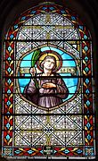Le vitrail de saint Genès.