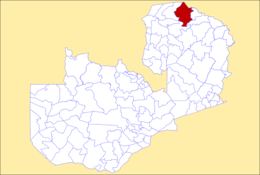 Distretto di Mpulungu – Mappa