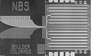 Josephson junction array chip developed by NIST as a standard volt.