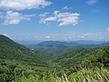 Scenic view of mountains in Cherokee County.