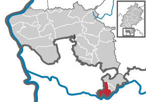 Poziția localității Neckarsteinach