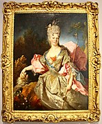 Nicolas de Largillière: Portrait einer Dame als Astraea, 1710-12 (oder später ? (Reifrock (?!))