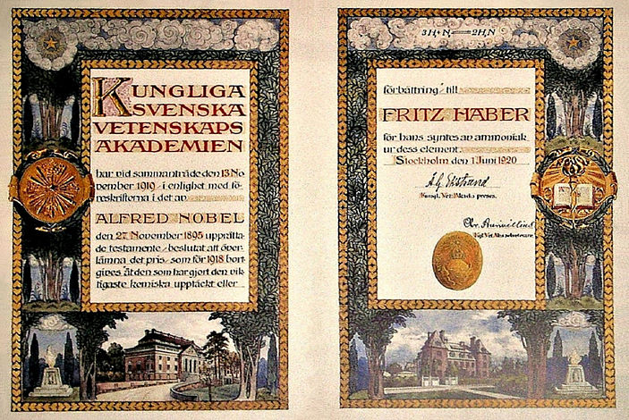 File:Nobel Prize Diploma Fritz Haber 1918.JPG