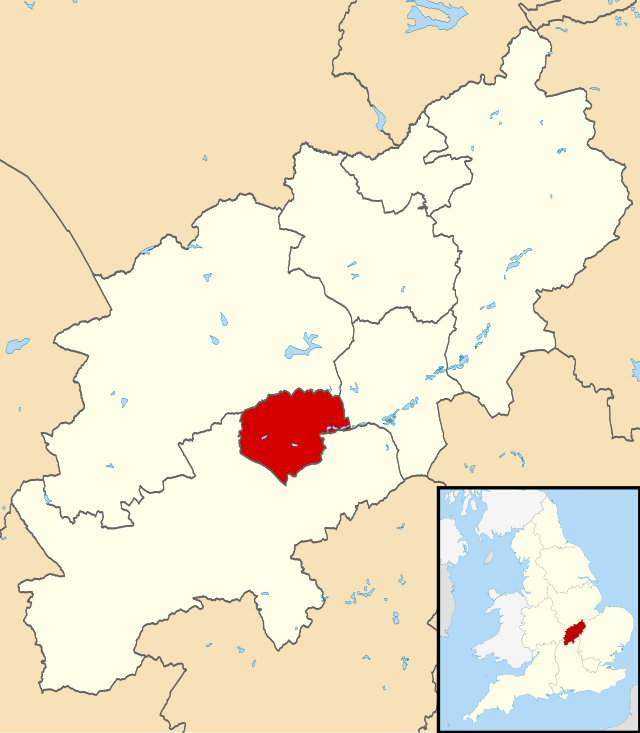 Localização de Northampton em Northamptonshire