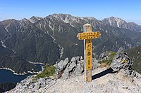 スバリ岳山頂からの立山連峰