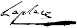 Pierre-Simon Laplace signature.svg