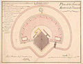 Plan de la tour et de la batterie basse.