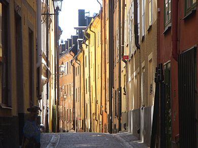 Stockholm är full av härliga kontraster. Söker man stillhet kan man gå längs Prästgatan i Gamla stan och känna på Stockholms historia. Söker man närkontakt och vill känna grannen "in på huden" är Långholmsbadet ett bra tips. Stockholm på sommaren 2010.