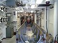 RIM-8 Talos missile loading conveyor aboard the ship