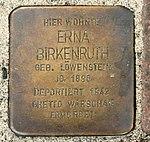 Stolperstein Rehburg-Loccum Mühlentorstraße 26 Erna Birkenruth