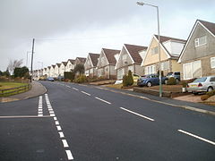 Risca- looking up Cotswold Way from the corner of Pentland Close (geograph 2232182).jpg