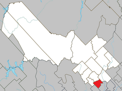 Location within Mékinac RCM.