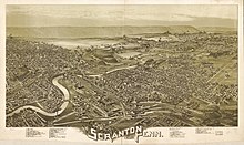 An 1890 panoramic map of Scranton Scranton-1.jpg